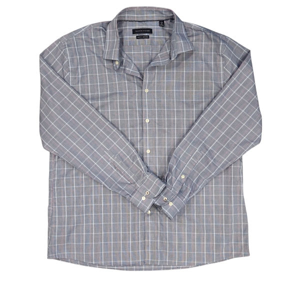 Tommy Hilfiger Other - Tommy Hilfiger Plaid Button Up Dress Shirt Blue/red/white Size: XL